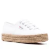 Superga - The Classic Platform Jute Rope Sneaker in White