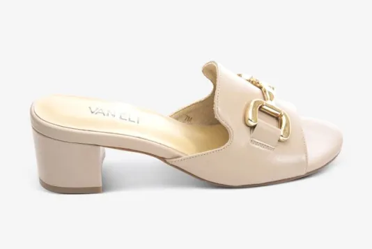 The Bit Slide Sandal in Light Taupe