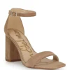 The Block Heel Dress Sandal in Oatmeal