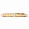 The Catalina Hinge Bangle in Clear Crystal