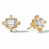The Clara Stud Earring in Iridescent Clear Crystal