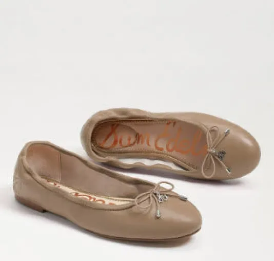 The Classic Ballet in Soft Beige Leather