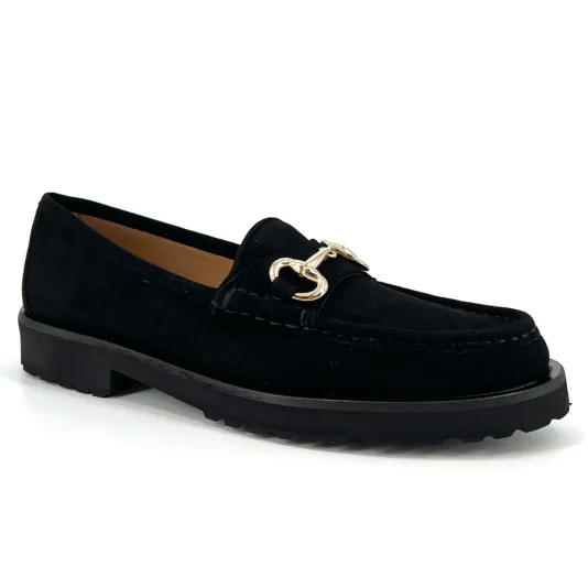 The Classic Bit Lug Loafer in Black