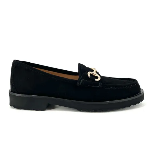 The Classic Bit Lug Loafer in Black