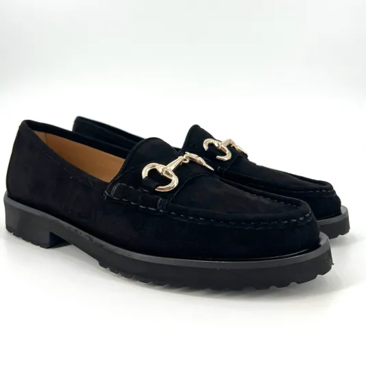 The Classic Bit Lug Loafer in Black