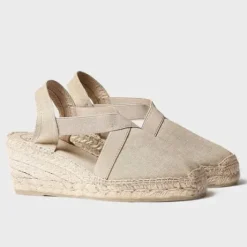 The Classic Closed Toe Espadrille in Stone