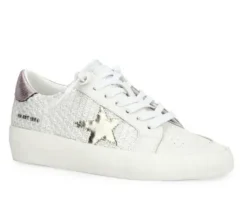 The Crochet Star Lace Sneaker in White