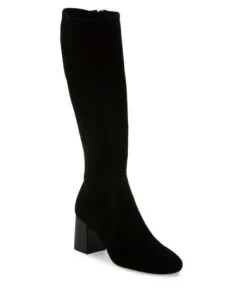 The Crochet Stitch Tall Boot in Black