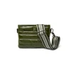The Crossbody Bum Bag in Olive Patent