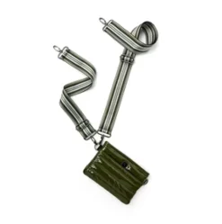 The Crossbody Bum Bag in Olive Patent
