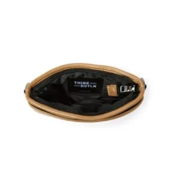 The Crossbody Bum Bag in Camel Patent
