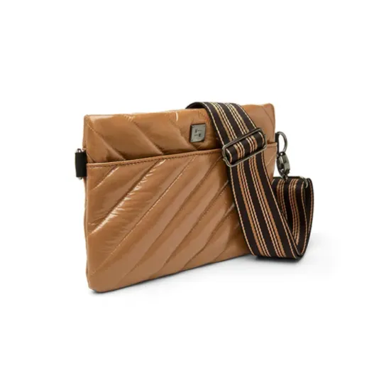 The Diagonal Bum Bag 2.0 in Caramel