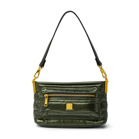 The Double Trouble Crossbody in Pearl Olive
