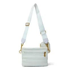 The Downtown Crossbody in White Raffia