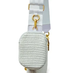 The Downtown Crossbody in White Raffia