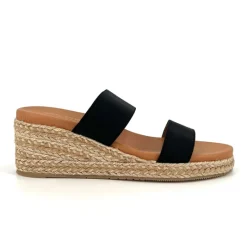 The Elastic 2 Band Espadrille in Black