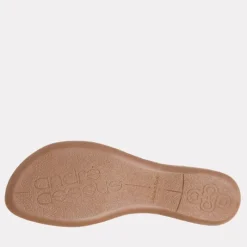 The Elastic Thong Sandal in White