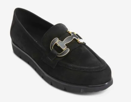 The Enamel Bit Comfort Loafer in Black
