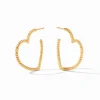 The Esme Heart Hoop in Gold