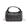 The Gold Stud Crossbody in Black
