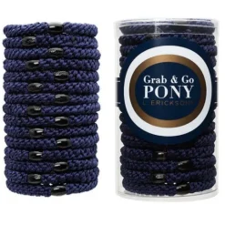 The Grab & Go Ponytail Holders in Navy