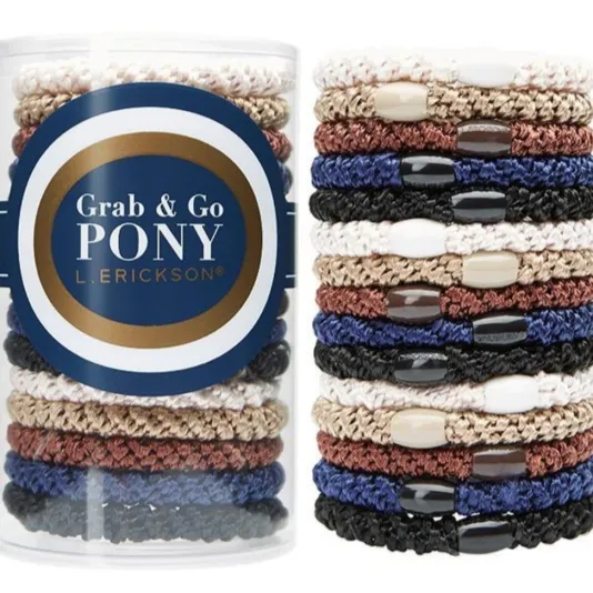 The Grab & Go Ponytail Holders in Neutral