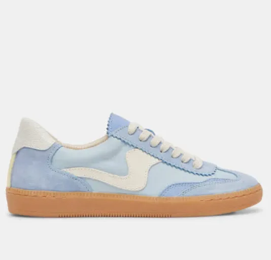 The Gum Sole Court Lace Sneaker in Blue