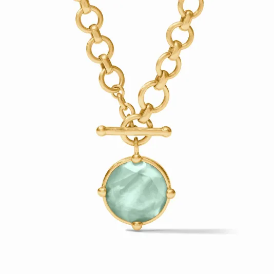 The Honeybee Demi Necklace in Aquamarine