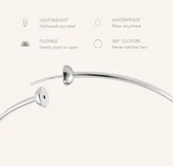 The Icon Hoop In Silver