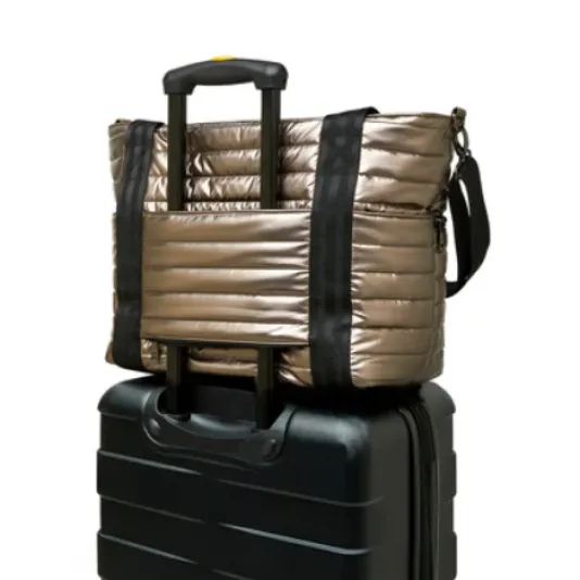 The Jetset Wingman Tote in Pearl Latte