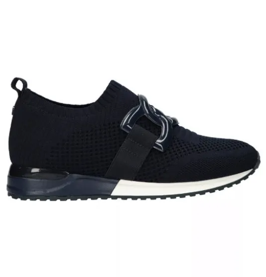 The Knit Slip On Sneaker with Link in Navy