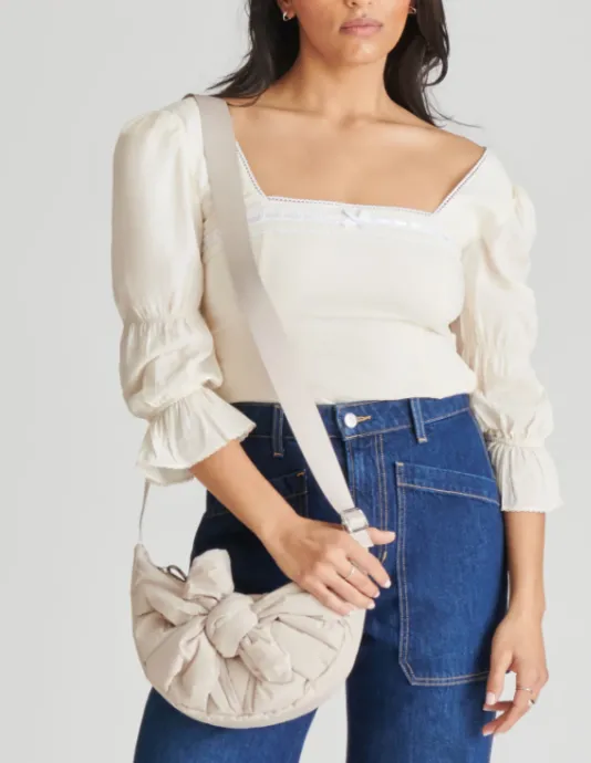 The Knotted Crossbody in Taupe