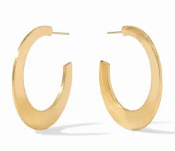 The Large Luna Hoops in Gold