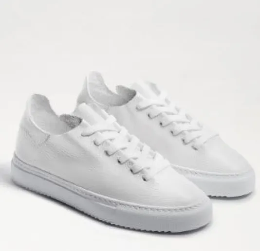 The Leather Lace Sneaker in White