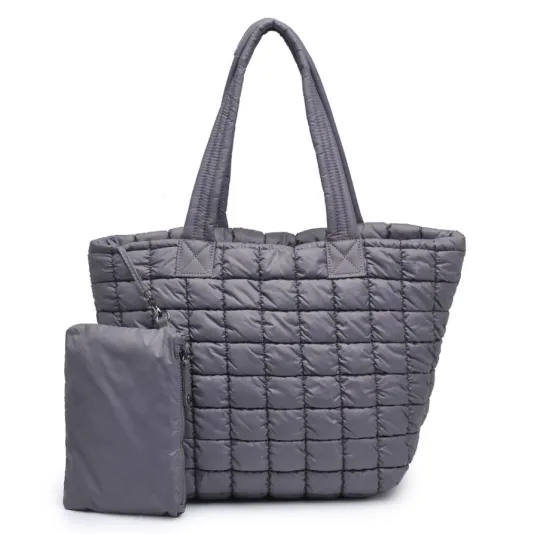 The Nylon Puffer in Carbon Grey