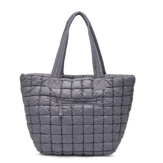 The Nylon Puffer in Carbon Grey