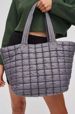 The Nylon Puffer in Carbon Grey