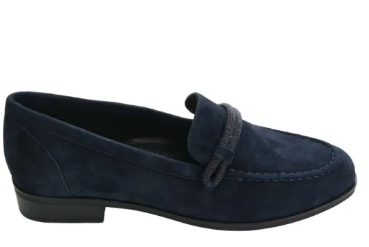 The Pave Loafer in Navy
