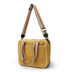 The Pickleball Tote in Dune Raffia