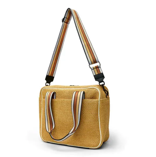 The Pickleball Tote in Dune Raffia