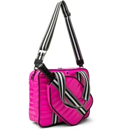 The Pickleball Tote in Pink Patent