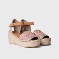 The Platform Espadrille Sandal in Multi