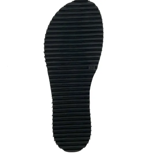 The Pleated Comfort Slide in Black