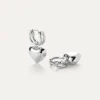 The Puffy Heart Earing in Silver