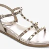 The Pyramid Stud Comfort Sandal in Shell