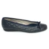 The Quilted Cap Toe Ballet in Navy