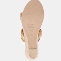 The Raffia With Crystal Braided Band Espadrille in Natural