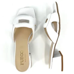 The Rectangle Slide Sandal in White