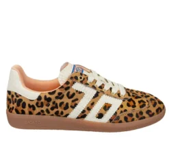 The Retro Soccer Lace Sneaker in Leopard
