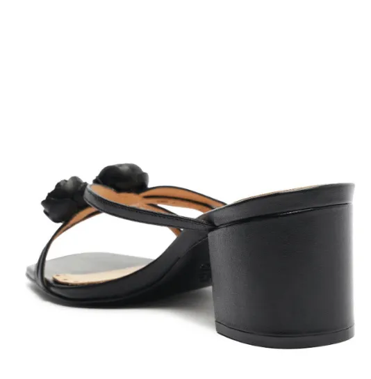 The Rose Bud Sandal in Black